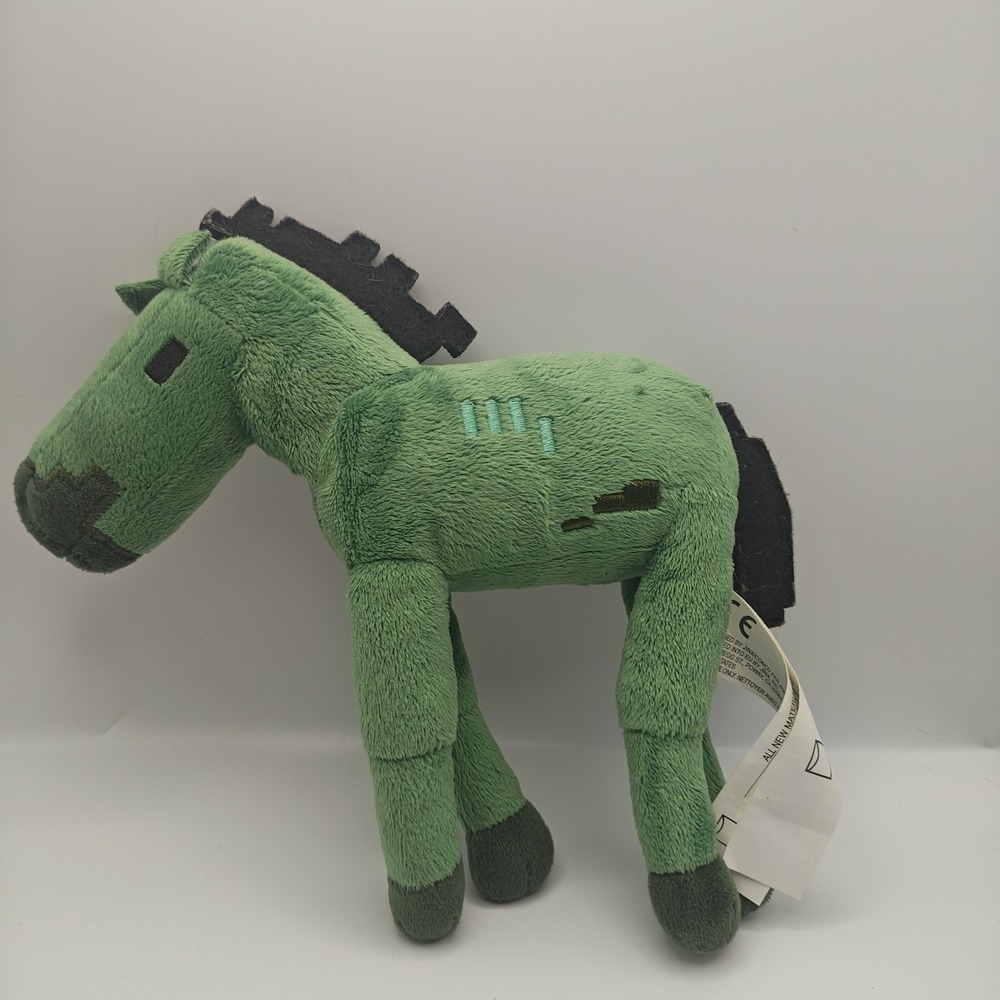 Minecraft Mojang Stuffed Plush Jinx Very Rare ~ Green Zombie Foal 2016 HTF D32